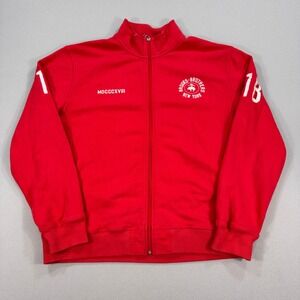 Brooks Brothers Track Jacket Mens XL Red 1818 New‎ York Cotton Full Zip